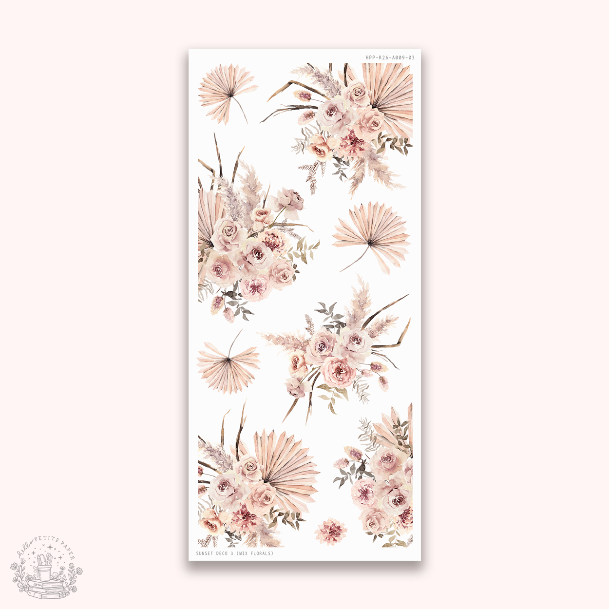 Sunset - Deco stickers 3 (floral mix)