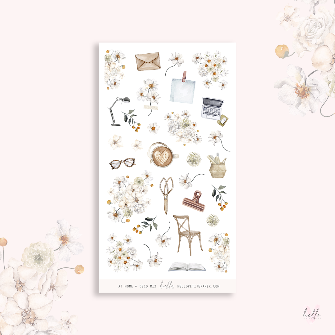 At home - MIX deco, planner stickers