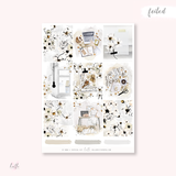 At home  - FOILED KIT - premium matte paper sticker kit