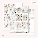 At home  - FOILED KIT - premium matte paper sticker kit