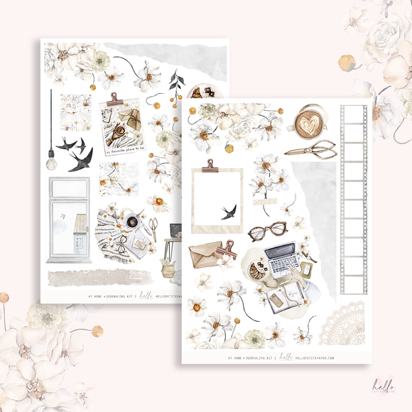 At home - Journaling Sticker Kit