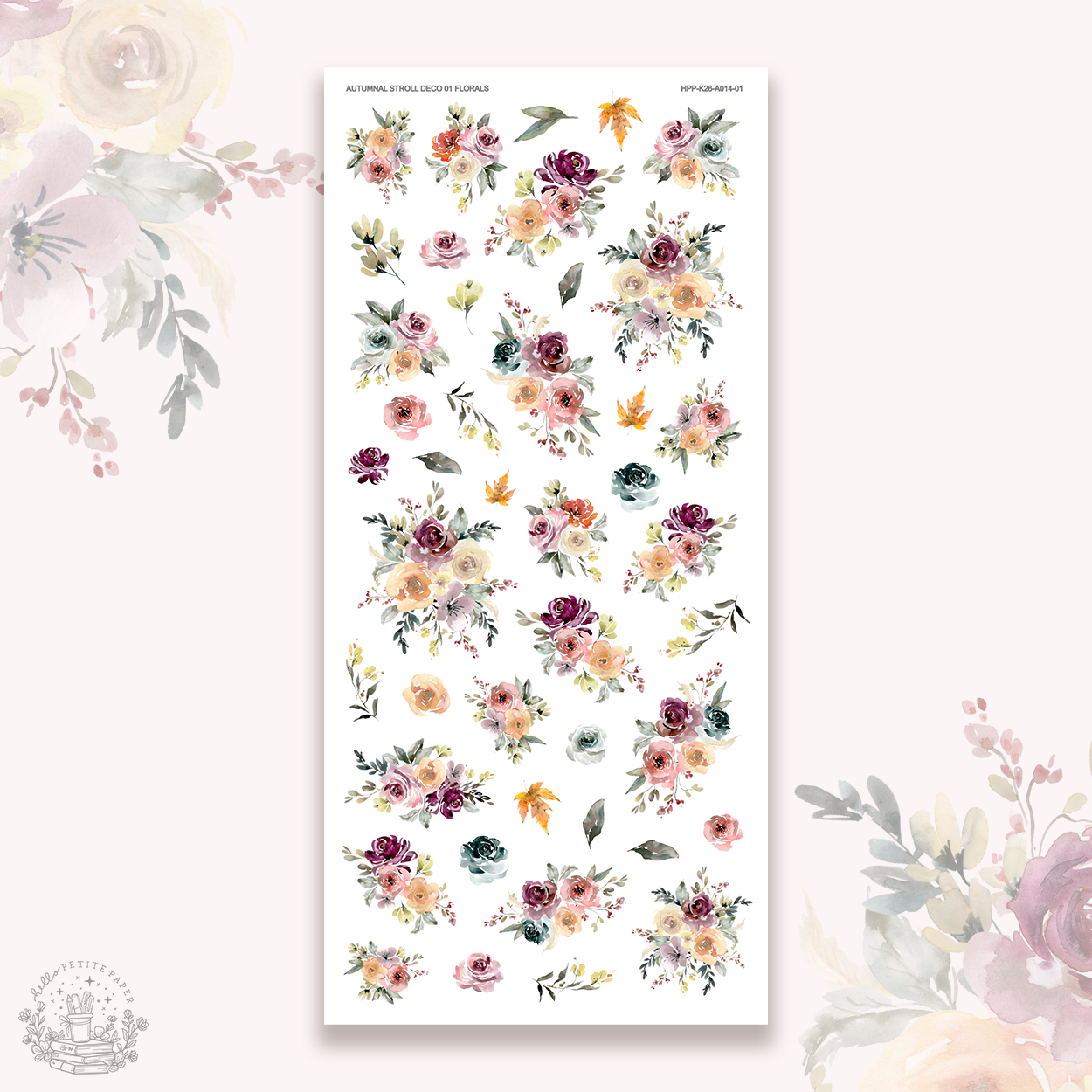 Autumnal Stroll - Deco stickers 1 (florals)