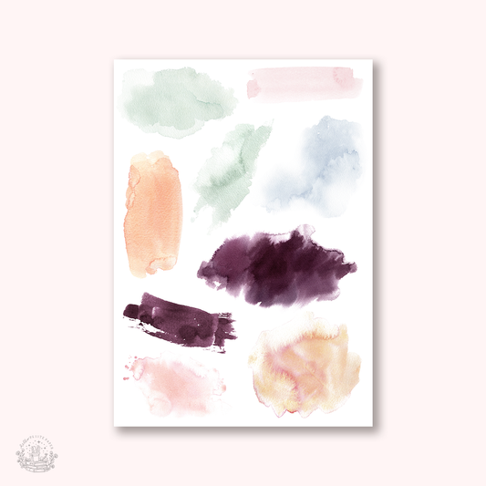 Autumnal Stroll - Watercolor Swatches
