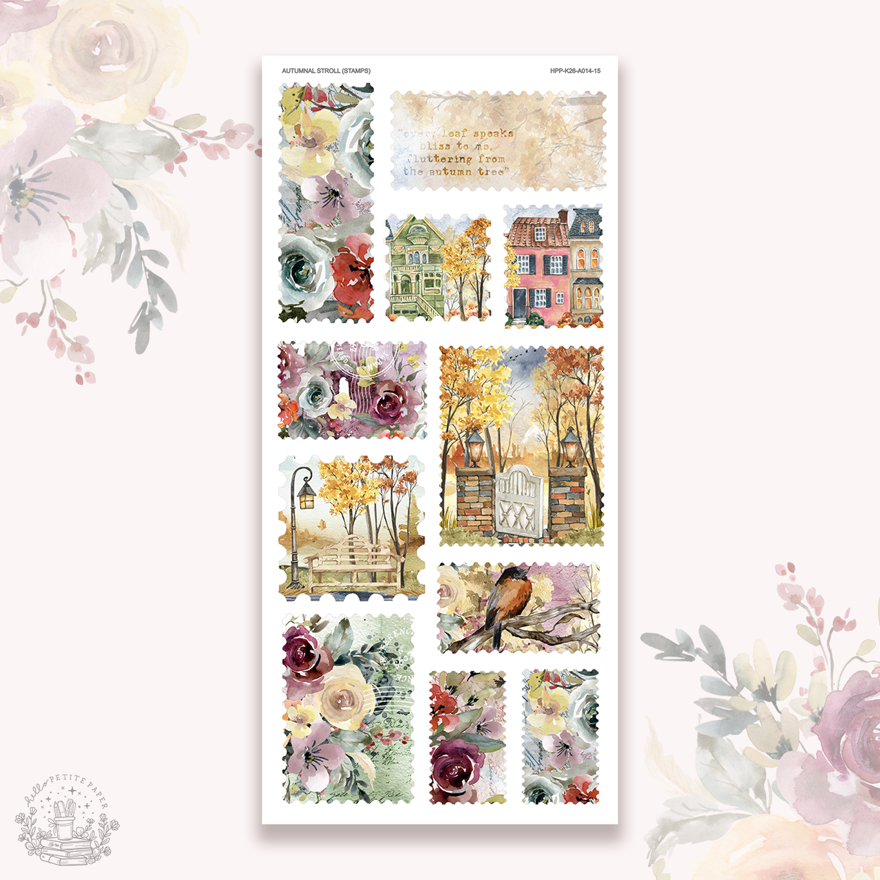 Autumnal Stroll - Stamps stickers