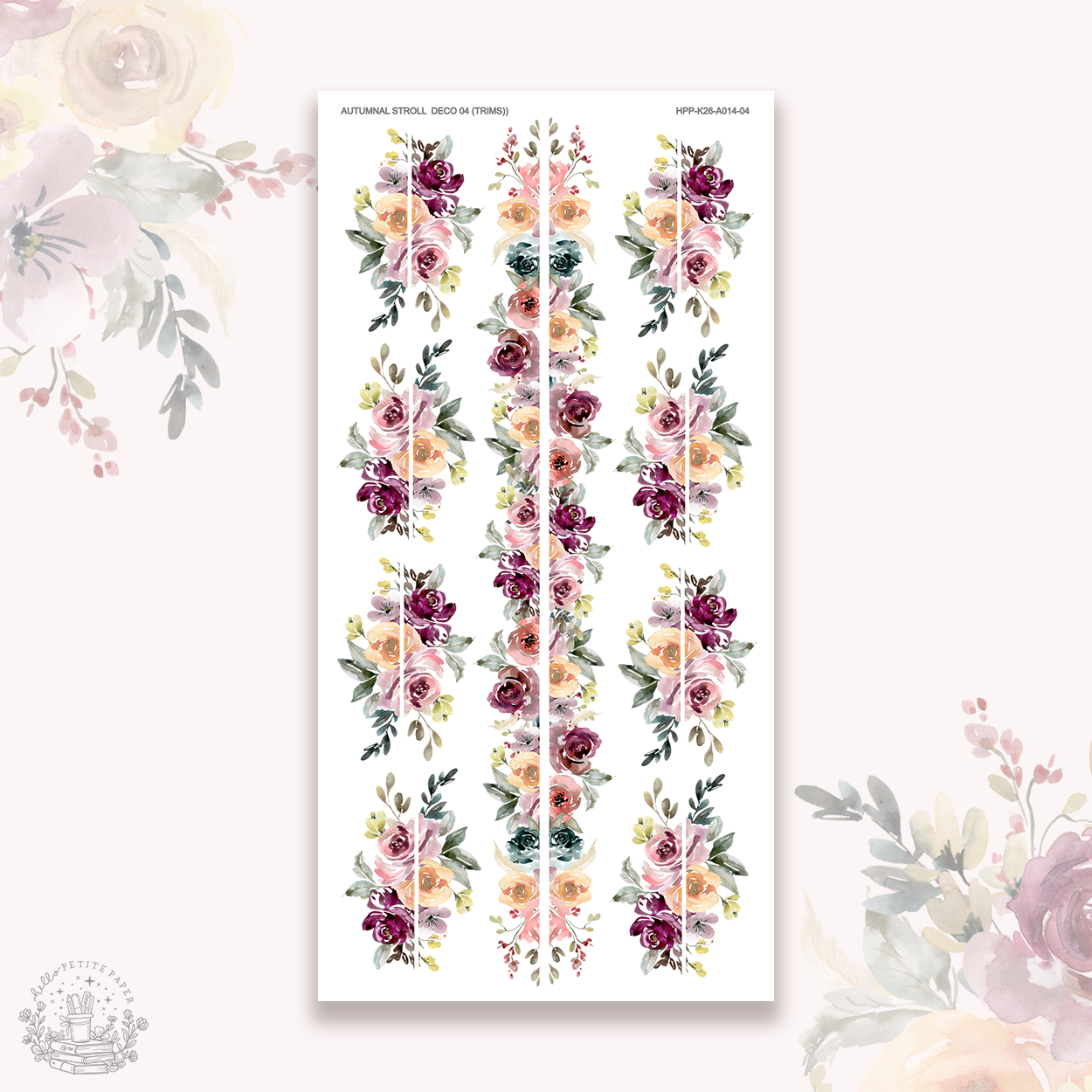 Autumnal Stroll - Deco stickers 4 ( trims)
