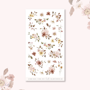 Autumn Colors - floral deco, planner stickers