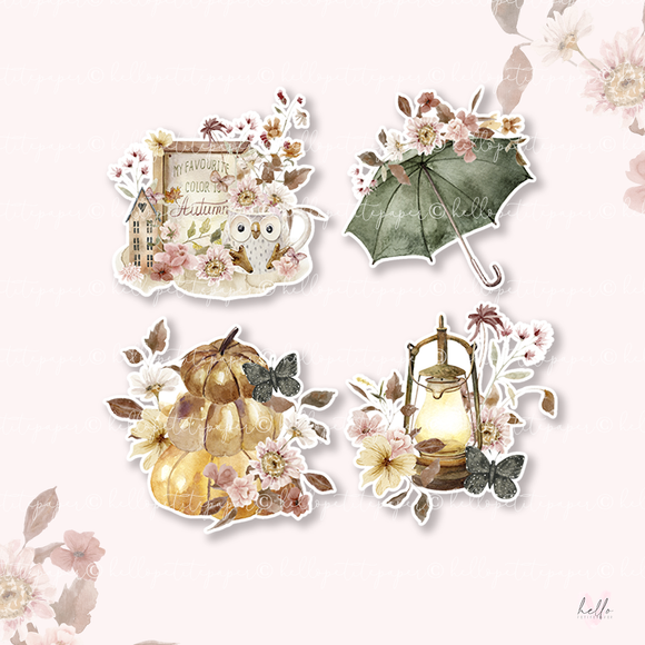 Autumn Colors - Sticker die-cut (set of 4)