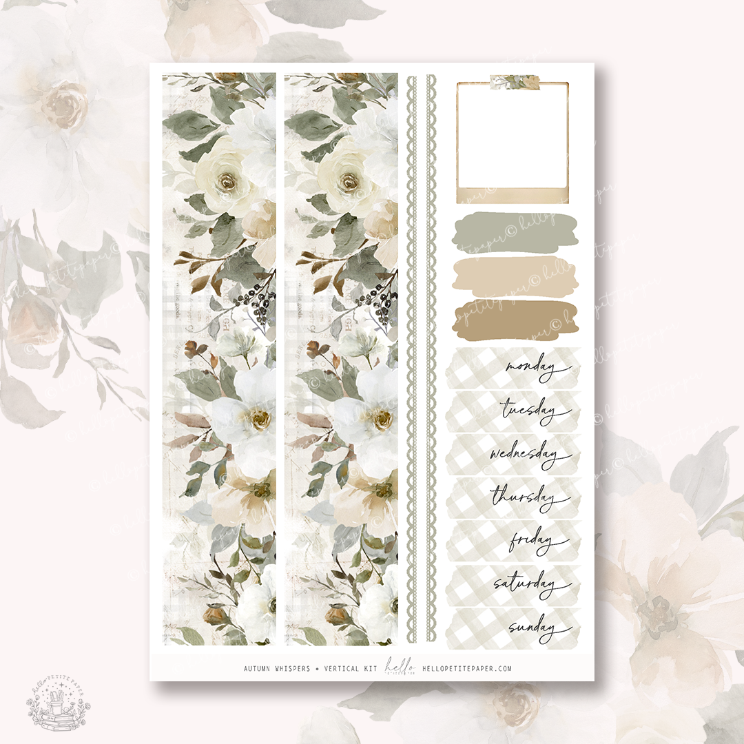 Autumn Whispers   - planner sticker kit (4 sheets or a la carte)