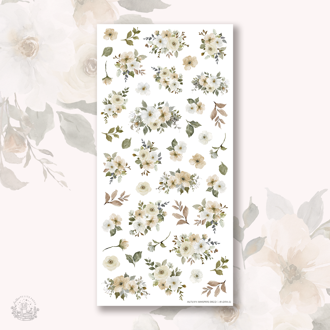 Autumn whispers - Deco stickers 1 (florals)
