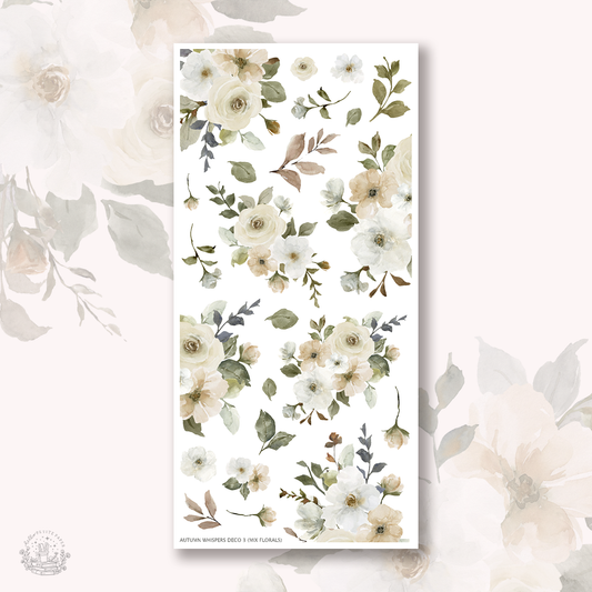 Autumn whispers - Deco stickers 3 (mix florals)