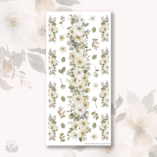 Autumn whispers - Deco stickers 4 (floral trims)