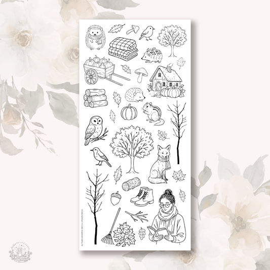 Autumn whispers  - Deco stickers 6 (foiled deco)
