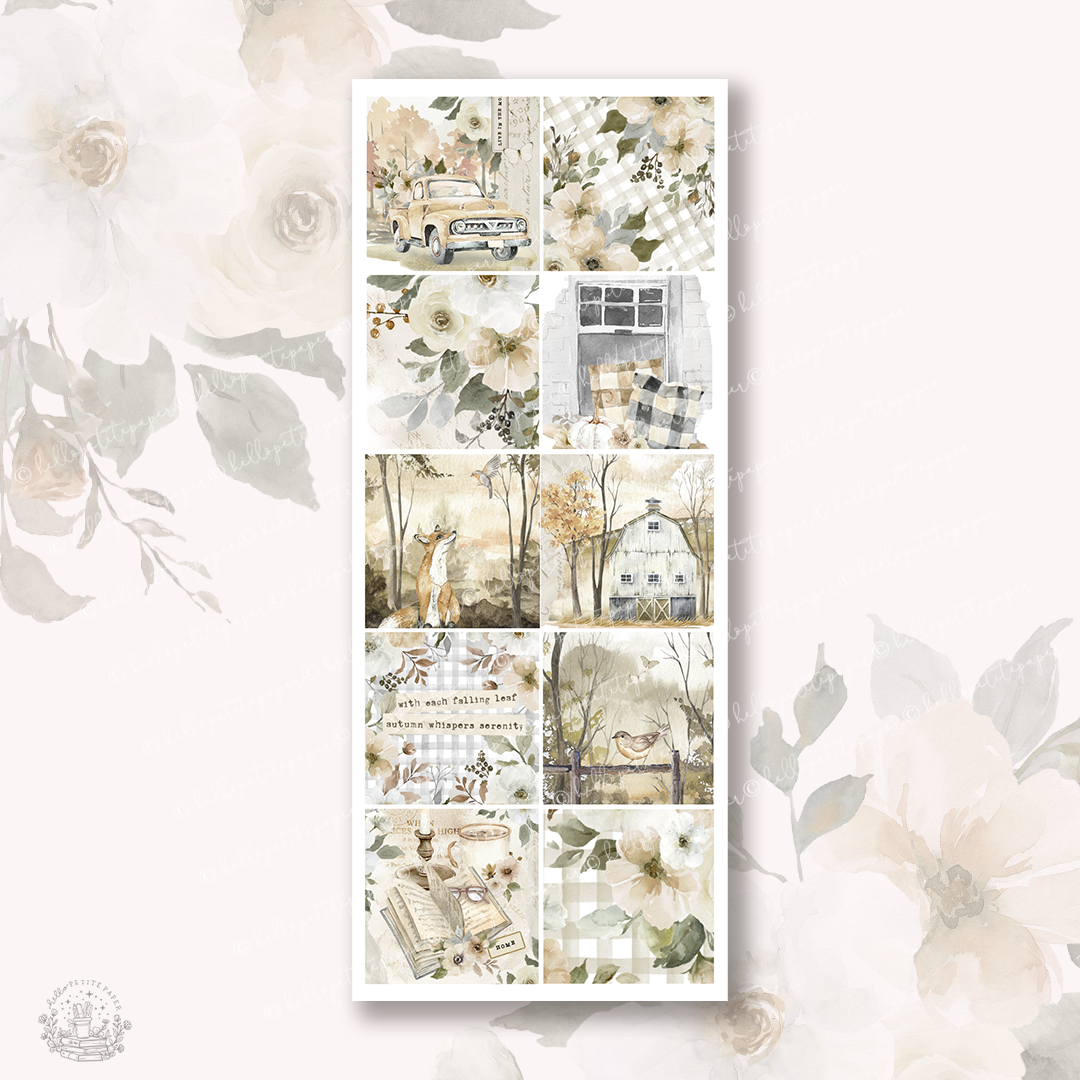 Autumn Whispers  - Hobonichi cousin sticker boxes