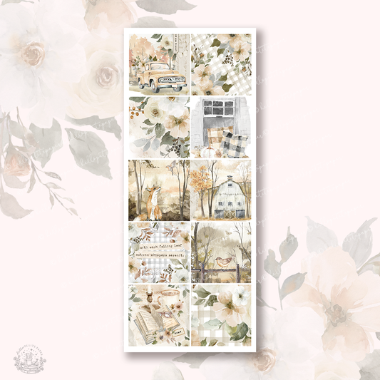 Autumn Whispers  - Hobonichi cousin sticker boxes