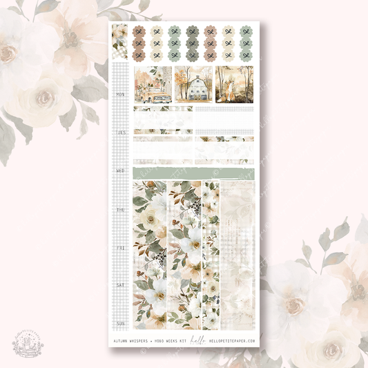 Autumn whispers  - Hobo weeks sticker kit