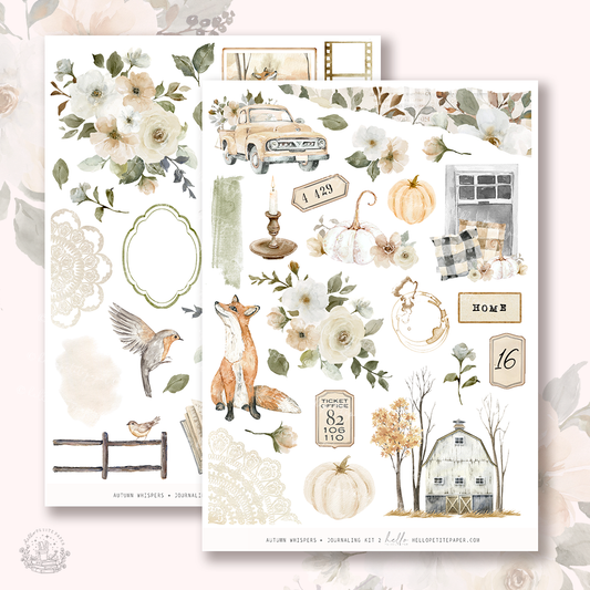 Autumn whispers  - Journaling Sticker Kit