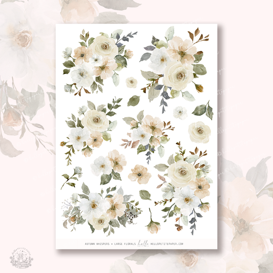 Autumn whispers - Large Floral Deco Stickers