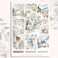 ﻿Blue Frost  - vertical planner sticker kit (4 sheets or a la carte)