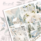 ﻿Blue Frost  - vertical planner sticker kit (4 sheets or a la carte)