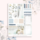 ﻿Blue Frost  - vertical planner sticker kit (4 sheets or a la carte)