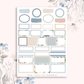 ﻿Blue Frost  - vertical planner sticker kit (4 sheets or a la carte)