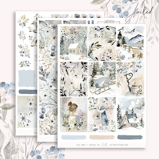 Blue Frost  - FOILED sticker kit