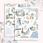 ﻿Blue Frost  - Journaling Sticker Kit