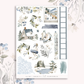 ﻿Blue Frost  - Journaling Sticker Kit