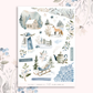﻿Blue Frost  - Journaling Sticker Kit