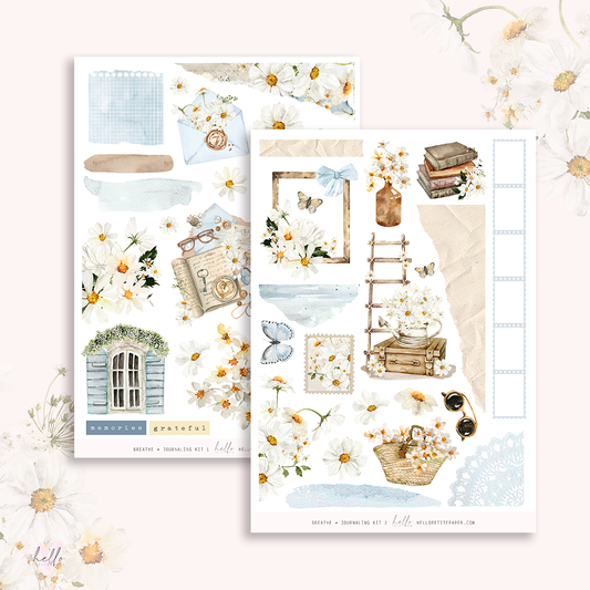 Breathe  - Journaling Sticker Kit