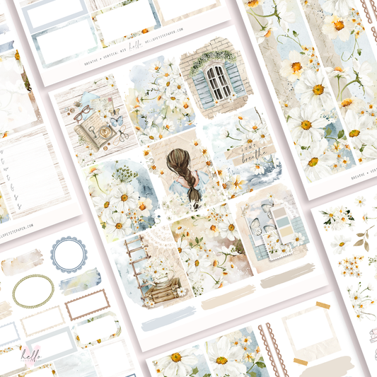 Breathe -  planner sticker kit