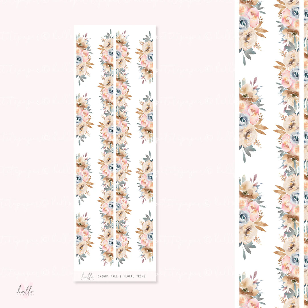 Grab Bag - (6 floral trims stickers)