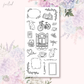Bunny Cafe  - Deco stickers 6 (FOILED deco)
