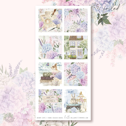 Bunny Cafe  - Hobonichi cousin sticker boxes
