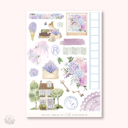Bunny Cafe  - Journaling Sticker Kit