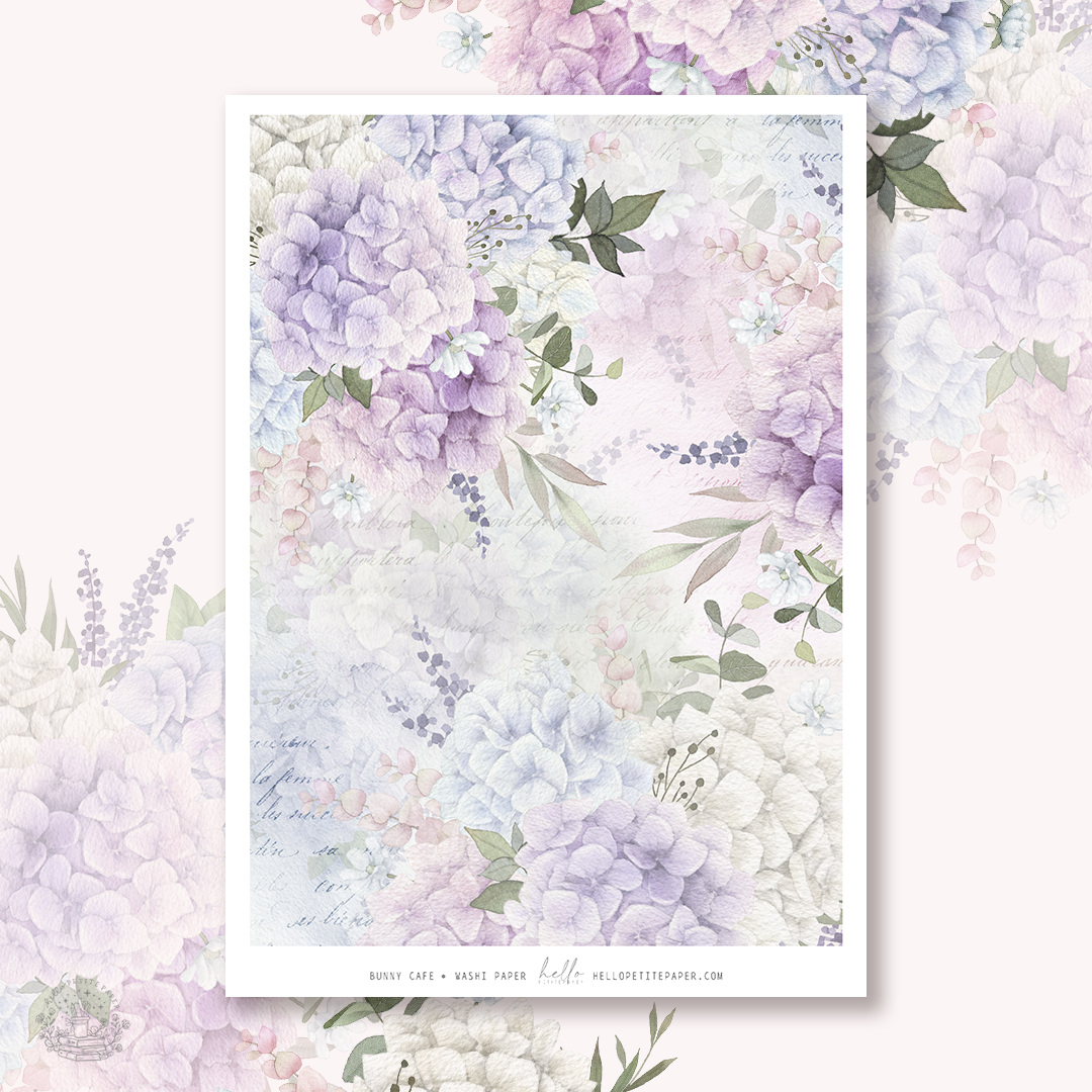 Bunny Cafe | tearable washi sticker sheet