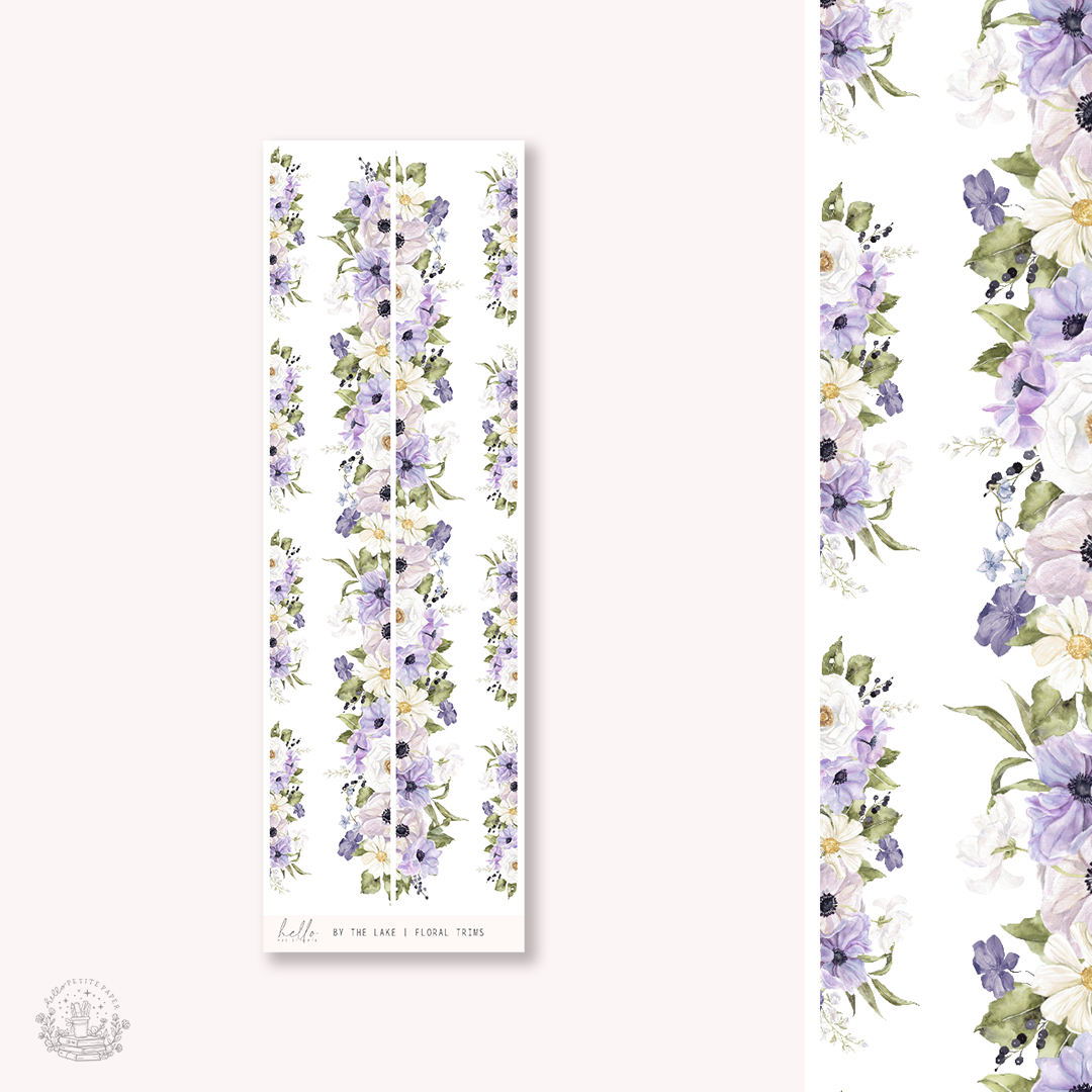 Printable sticker kit - By the lake deco (3 sticker sheets)