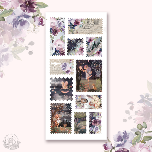 By the moonlight - Stamps stickers