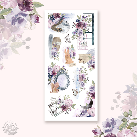 By the moonlight - Deco stickers 3 (compositions)