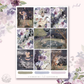 By the moonlight - silver FOILED KIT - premium matte paper sticker kit