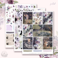 By the moonlight - silver FOILED KIT - premium matte paper sticker kit