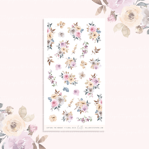 Capture the moment - floral deco, planner stickers