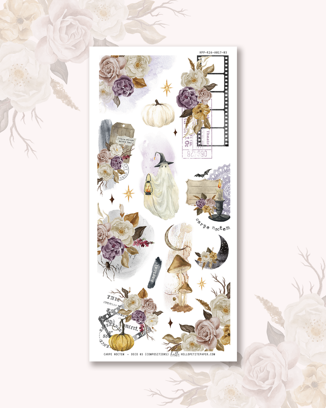 Carpe Noctem - Deco stickers (choose from 11 designs).