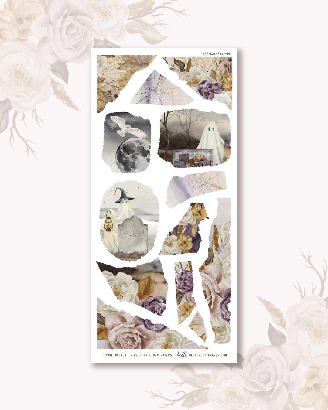 Carpe Noctem - Deco stickers (choose from 11 designs).