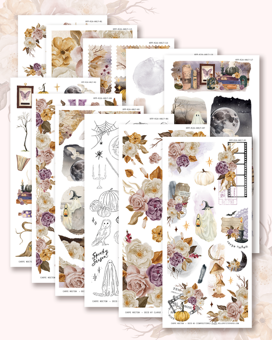 Carpe Noctem - Deco stickers (choose from 11 designs).