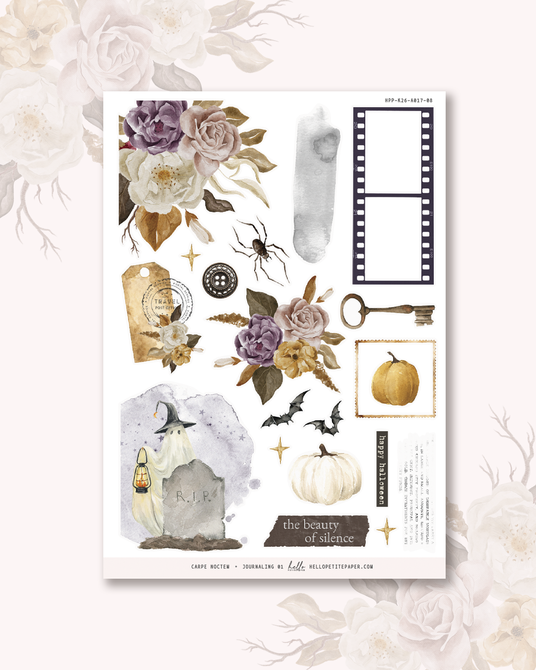 Carpe Noctem  - Journaling Sticker Kit.