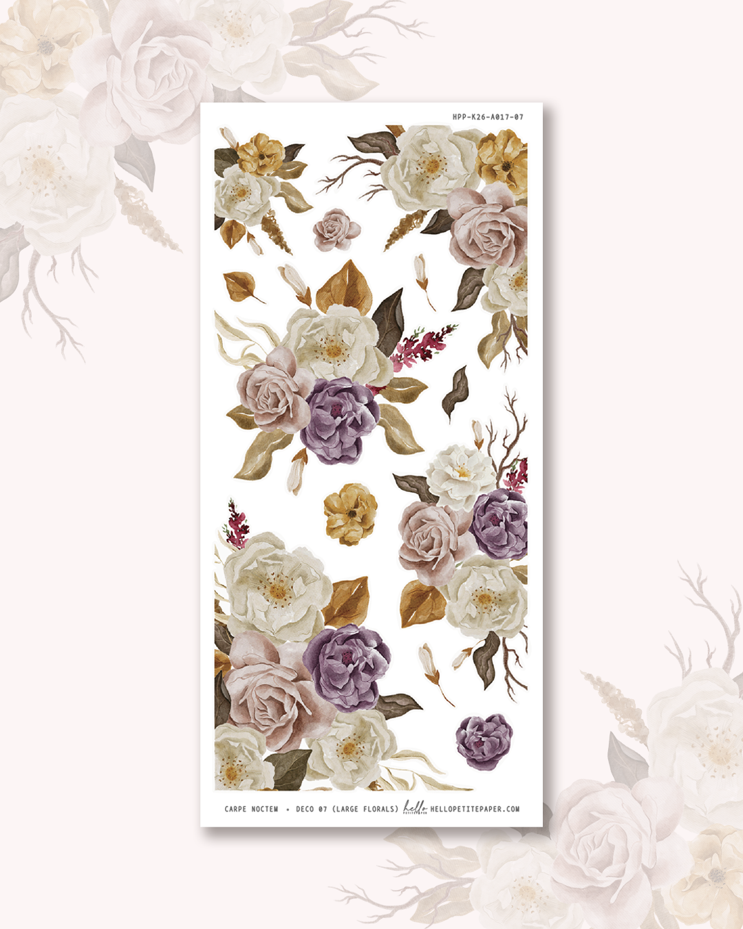 Carpe Noctem - Deco stickers (choose from 11 designs).