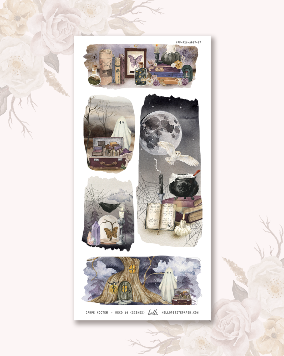 Carpe Noctem - Deco stickers (choose from 11 designs).
