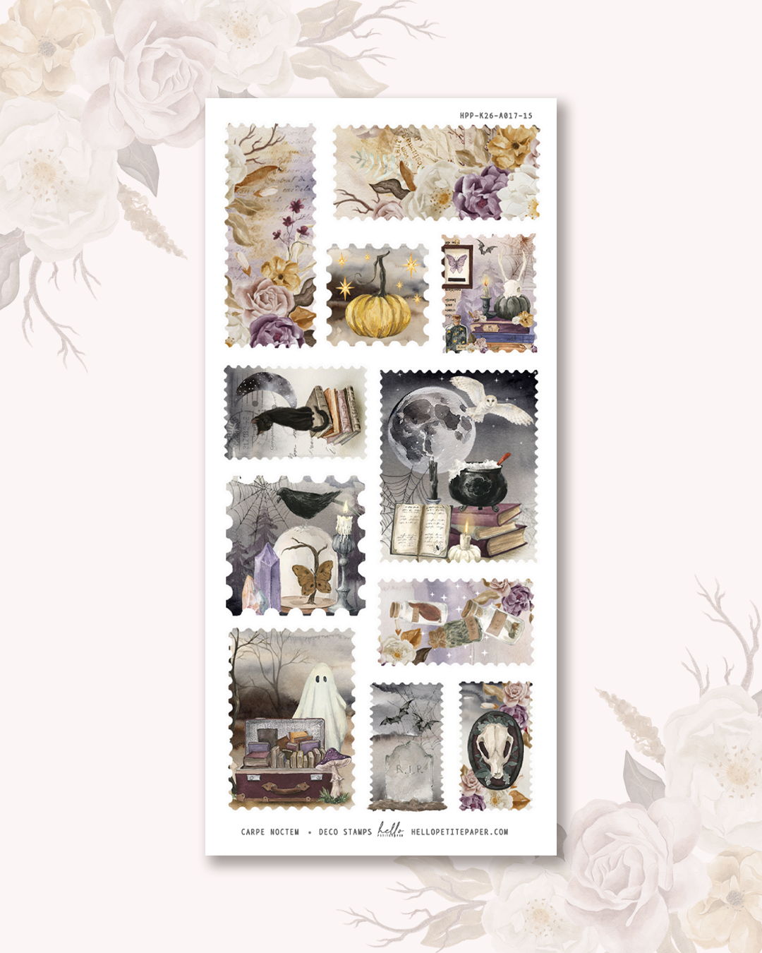 Carpe Noctem - Deco stickers (choose from 11 designs).