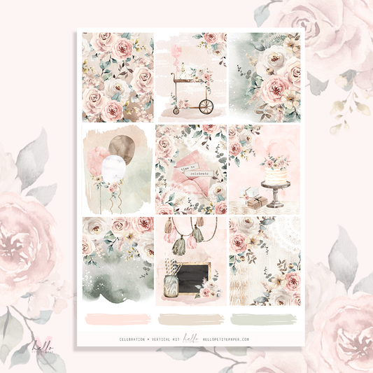 Celebration/So Loved -  planner sticker kit